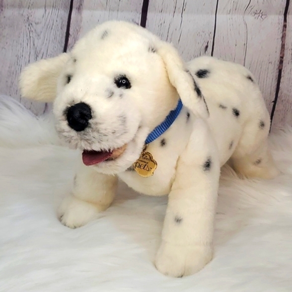 Realistic Dalmatian My Twinn Poseable Pets Collar & Metal Tag 19" Plush Stuffed - Picture 3 of 17